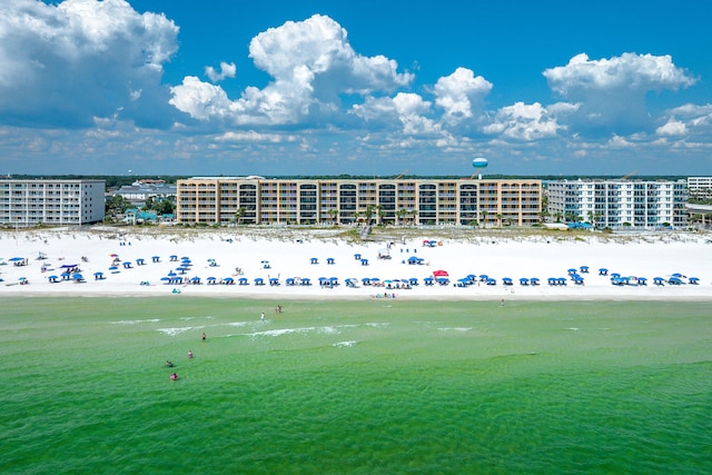 1150 Santa Rosa Blvd Unit 110, Fort Walton Beach, FL 32548 - drone / aerial view with a view of the beach and a water view