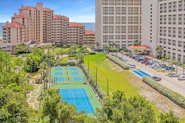 view of tennis court