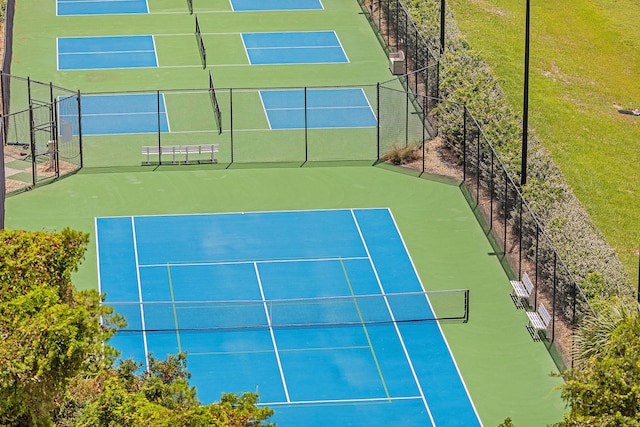 view of tennis court