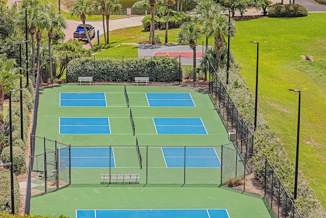 view of tennis court