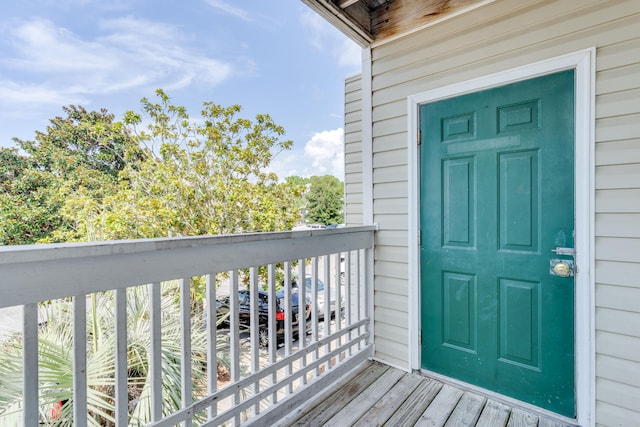 exterior space with a balcony