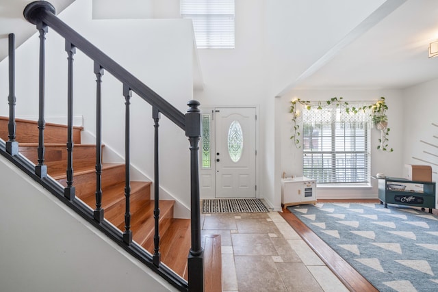 entryway featuring wood-type flooring