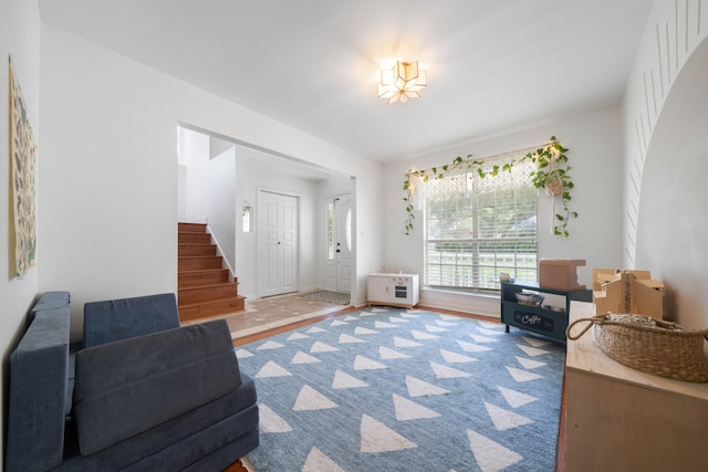 interior space featuring wood-type flooring