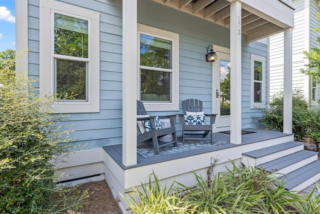 view of patio / terrace featuring a porch