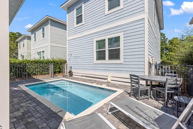 view of pool with a patio area