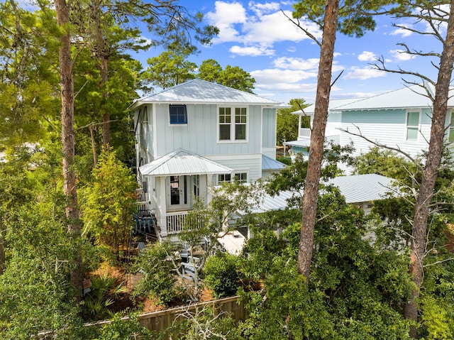 exterior space featuring a porch