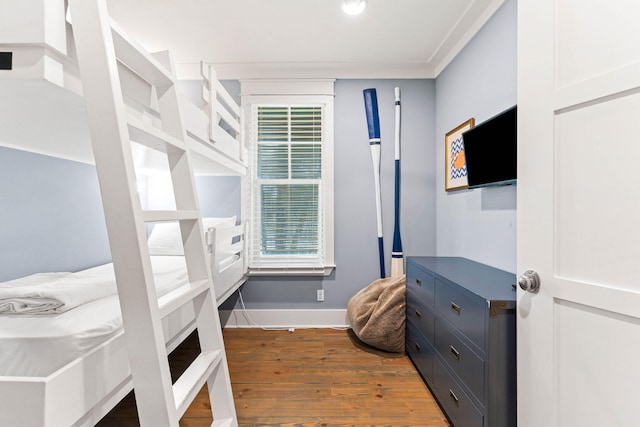 bedroom featuring hardwood / wood-style flooring