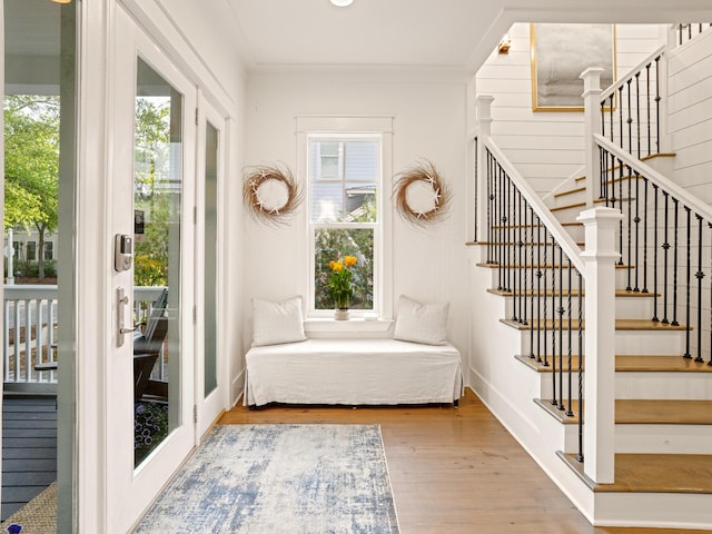 47 Trail Ln, Santa Rosa Beach, FL 32459 - stairs featuring wood finished floors and baseboards