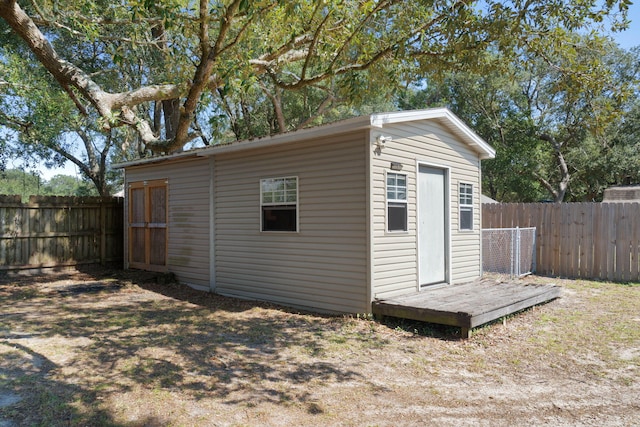 view of outbuilding