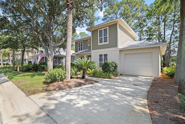 view of front of house featuring a garage