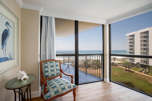114 Main Sail Dr Unit 137, Miramar Beach, FL 32550 - sunroom / solarium featuring a water view