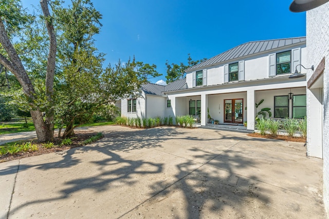 exterior space with a porch