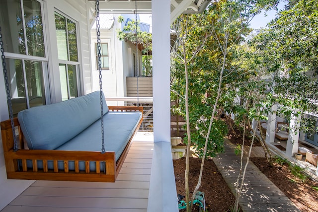 exterior space with an outdoor hangout area