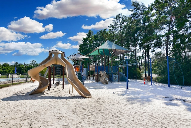 view of play area