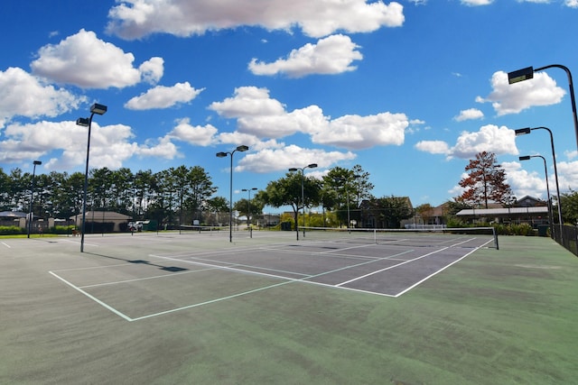 view of tennis court