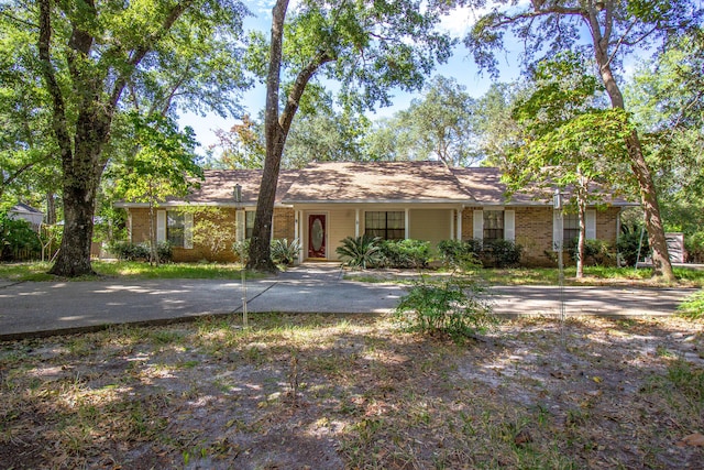 view of ranch-style home