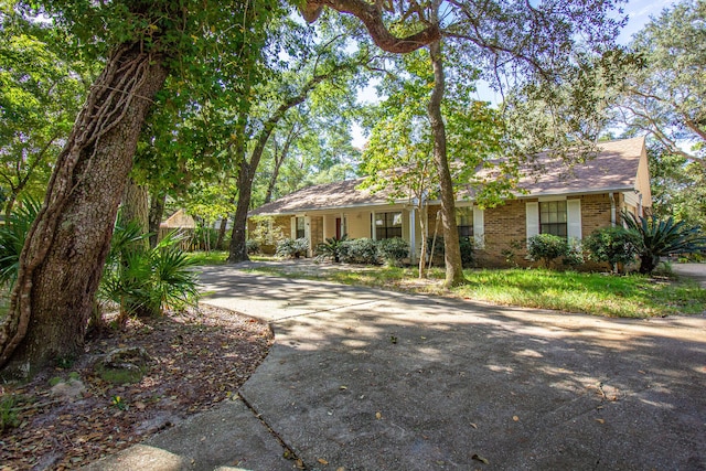 view of ranch-style home