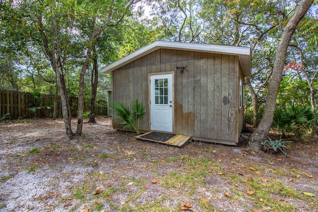 view of outbuilding