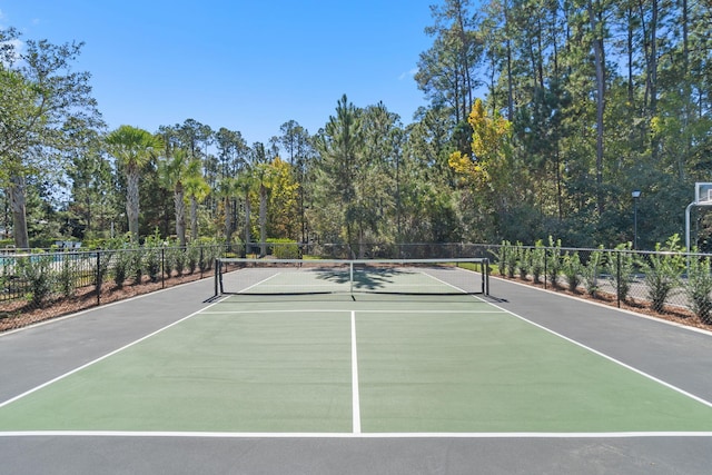 view of tennis court