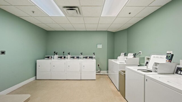 laundry room featuring washer and dryer