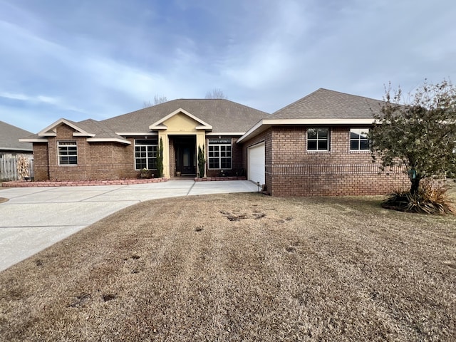 ranch-style house with a garage