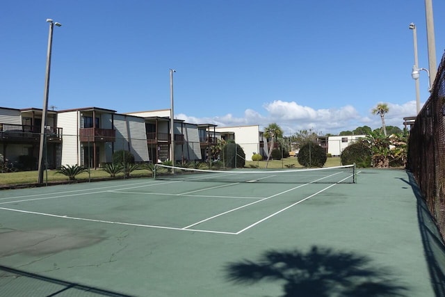 view of tennis court