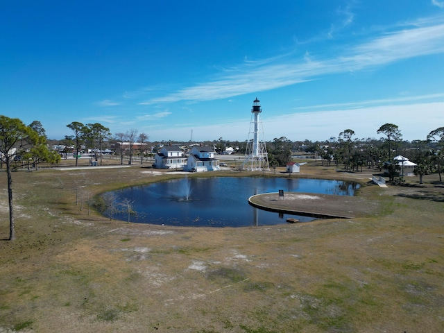 exterior space featuring a water view