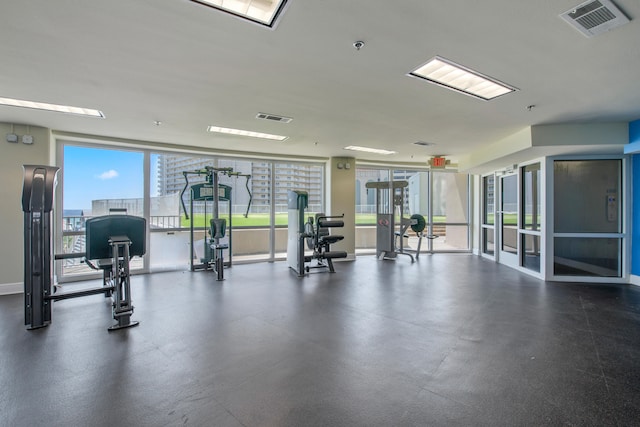 view of workout area