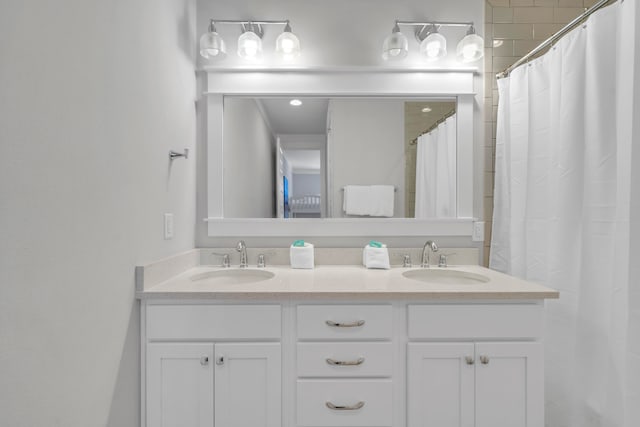 bathroom with vanity