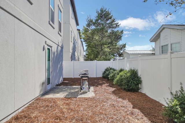 view of yard with a patio