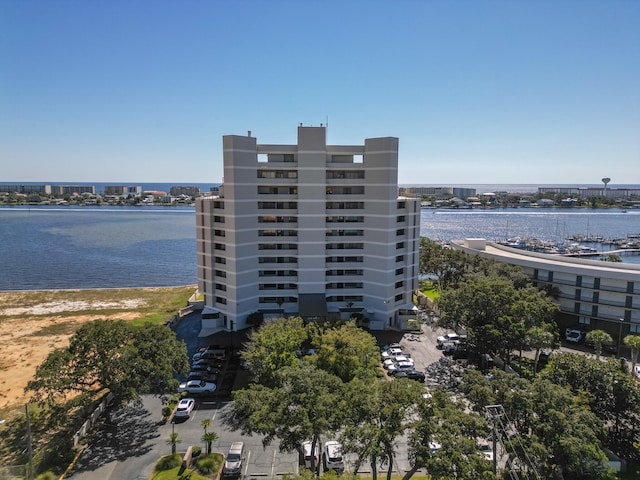 view of property featuring a water view