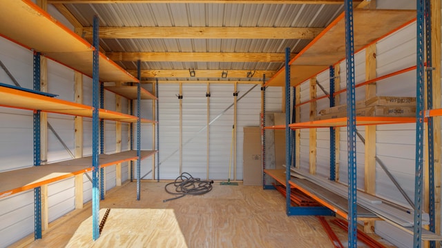 view of storage room