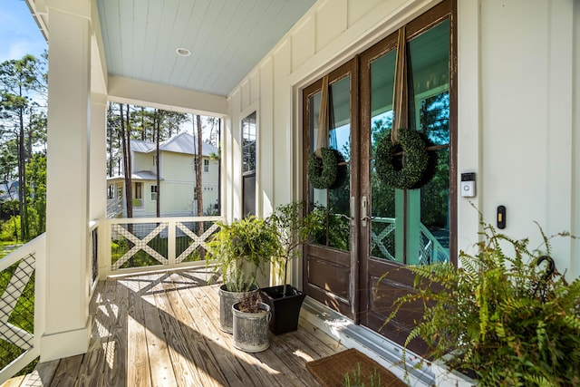 view of sunroom / solarium