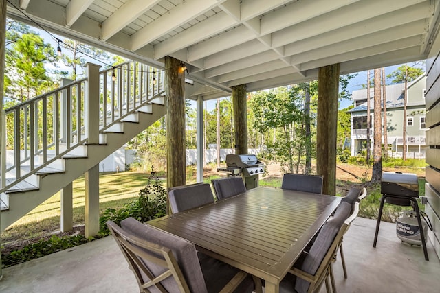 view of patio / terrace featuring area for grilling