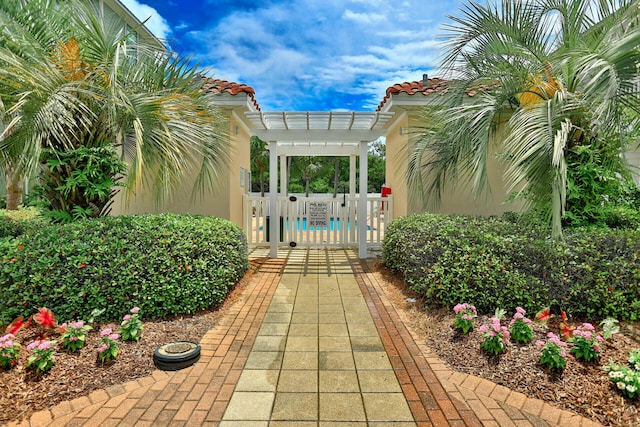 220 N Saint Francis Dr, Miramar Beach, FL 32550 - view of patio / terrace featuring a pergola