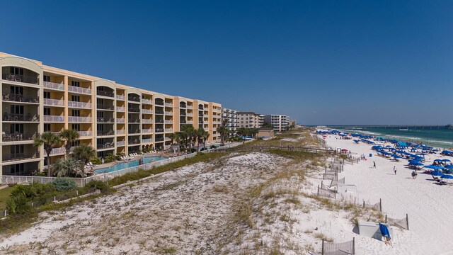 water view featuring a view of the beach