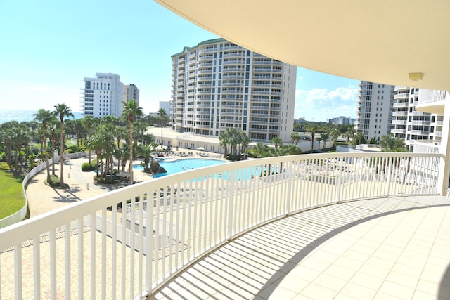 view of balcony