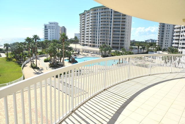 view of balcony