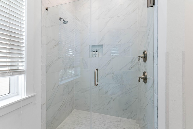 bathroom with walk in shower