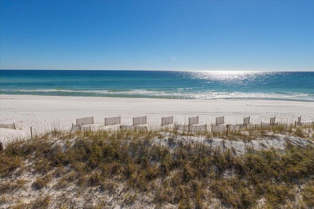 property view of water with a view of the beach