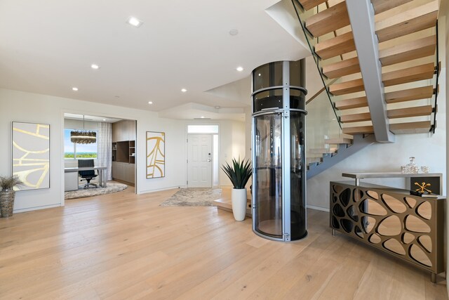 interior space featuring light hardwood / wood-style flooring