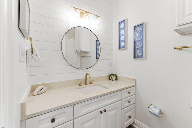 bathroom featuring vanity