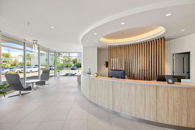 view of reception area