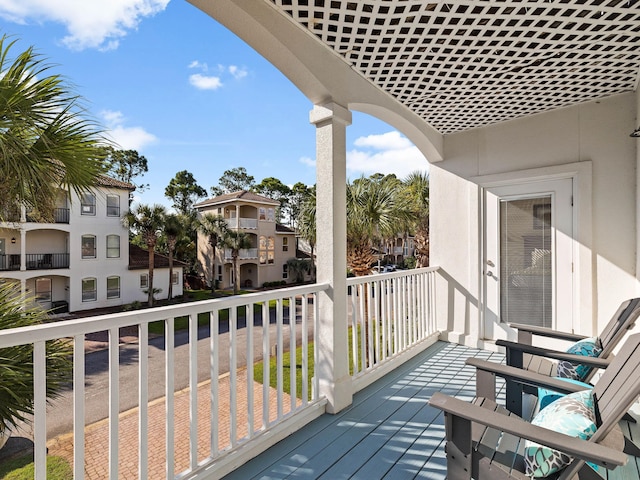 view of balcony