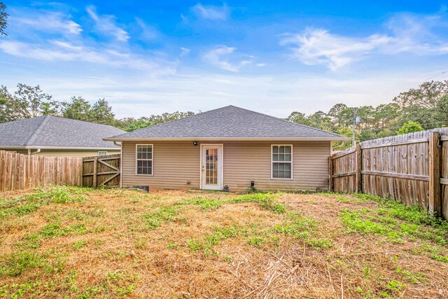 view of back of property