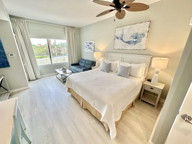 5002 S Sandestin Blvd # 6322, Miramar Beach, FL 32550 - bedroom featuring light wood-style flooring and ceiling fan