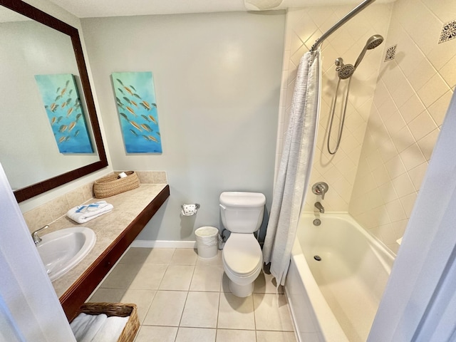 5002 S Sandestin Blvd # 6322, Miramar Beach, FL 32550 - bathroom featuring shower / bath combo, tile patterned flooring, and vanity
