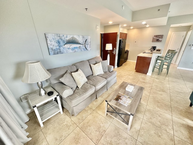 5002 S Sandestin Blvd # 6322, Miramar Beach, FL 32550 - living area featuring light tile patterned floors and recessed lighting