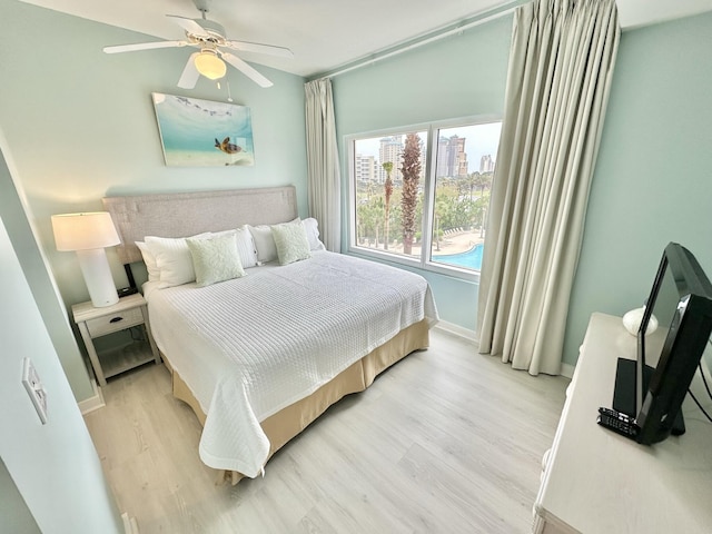 5002 S Sandestin Blvd # 6322, Miramar Beach, FL 32550 - bedroom featuring light wood-type flooring and a ceiling fan