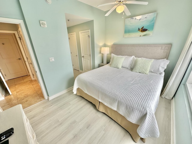 5002 S Sandestin Blvd # 6322, Miramar Beach, FL 32550 - bedroom featuring light wood-type flooring and a ceiling fan